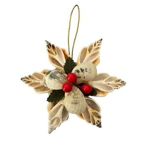 Shell Seekers 6 Point Star Sea Shells Ornament